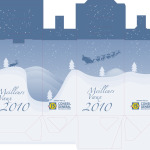 Graphisme pour les coffrets cadeaux d'hiver offerts par le Conseil Régional.